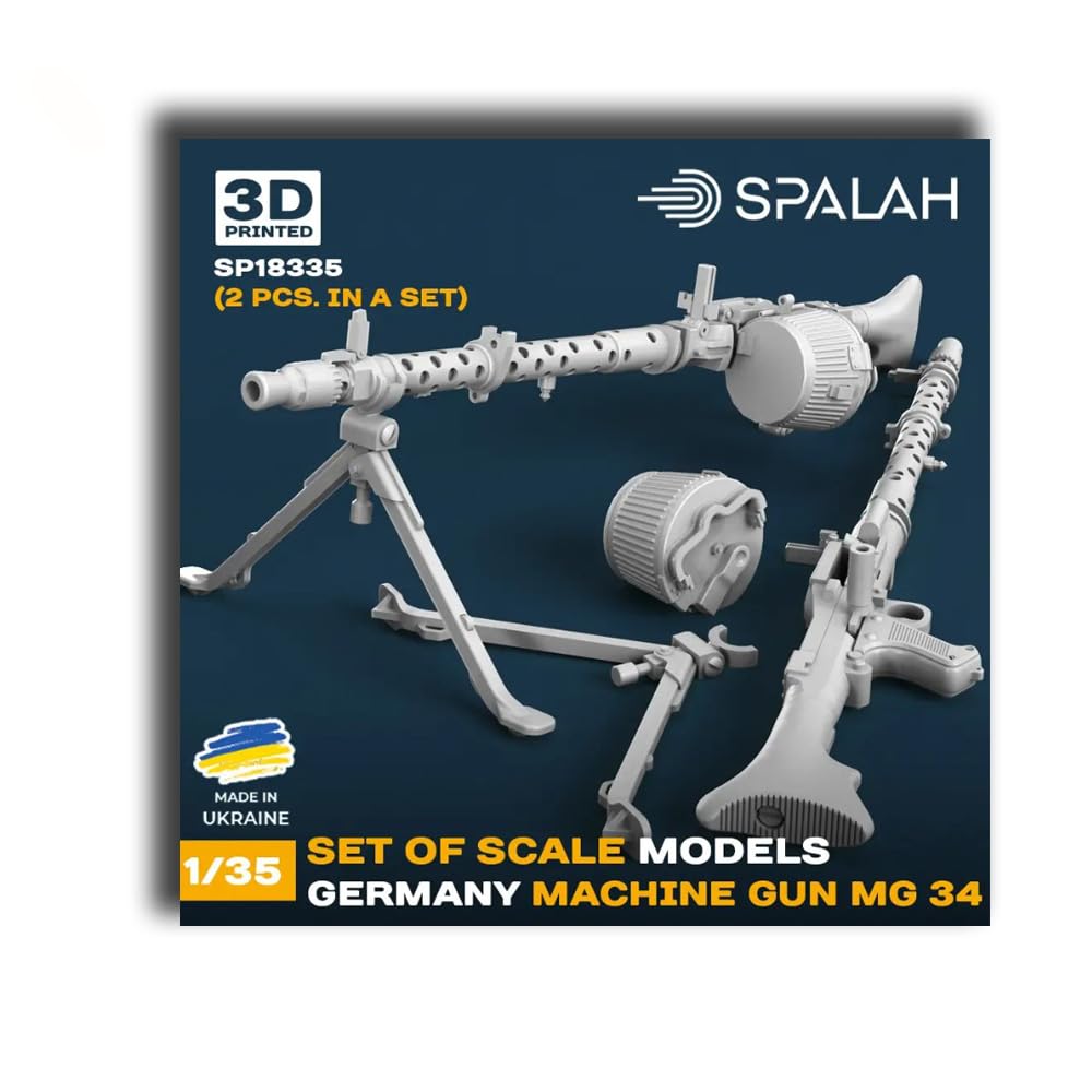 

Spallach MG34 Machine Gun Resin Kit SPU18335 1/35 2-Piece (Military)