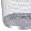 Mesh Iron Trash Can Open Top Large Capacity Well Ventilated Round Waste Basket Bin for Home Office