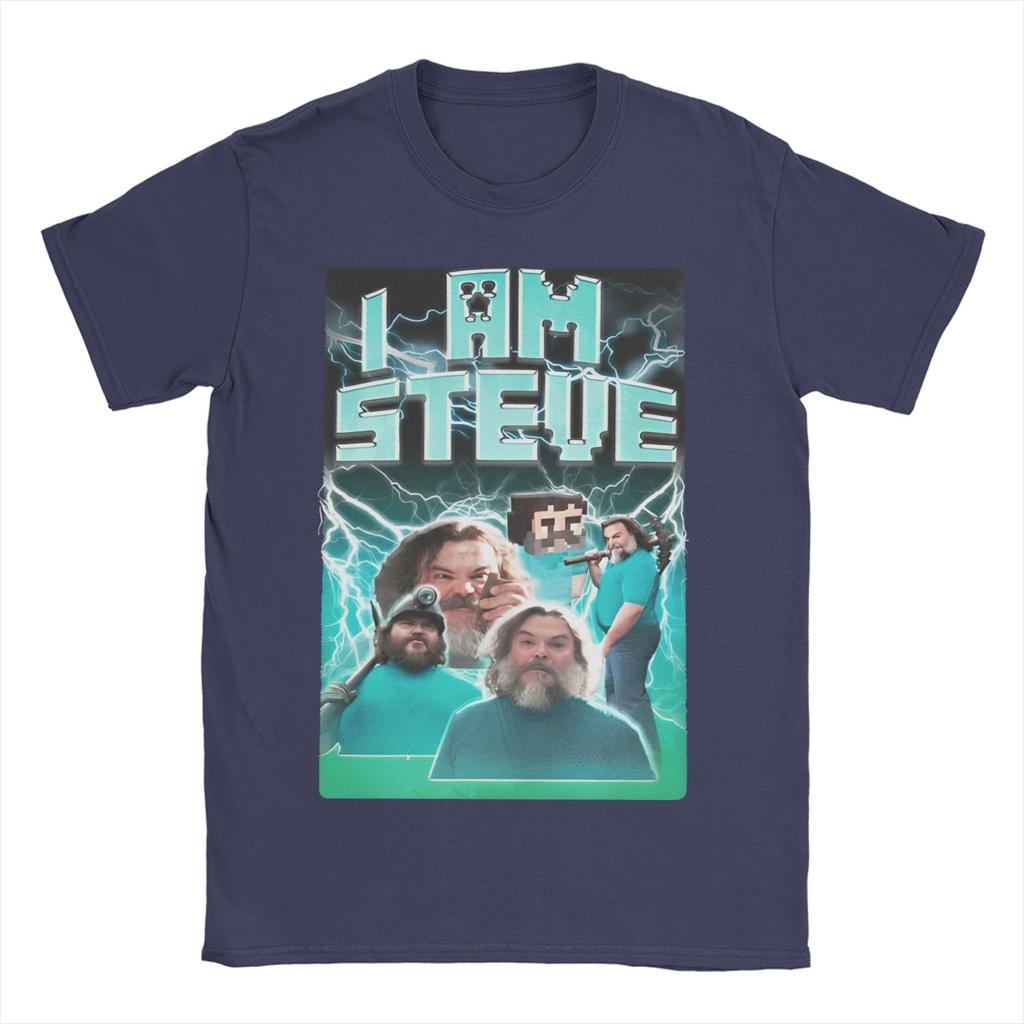 Novelty I am STEVE T-Shirts Men O Neck 100% Cotton T Shirt Chicken Jockey Short Sleeve Tees Birthday Present Tops