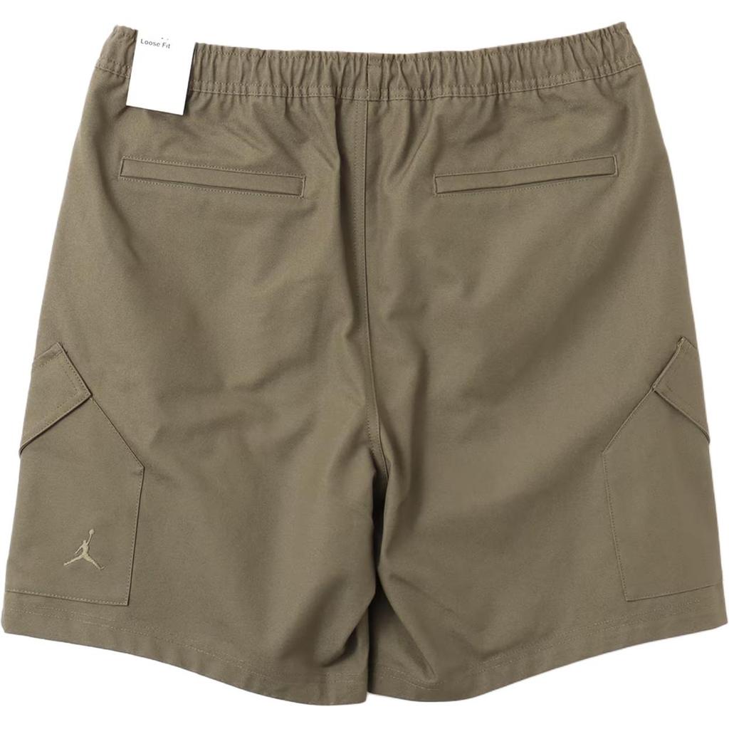 Jordan Brand SS25 MJ ESS Statement Chicago Cotton Loose Fashion Soft Five-Point Casual Shorts Unisex Shorts Olive-Green HF9365-222