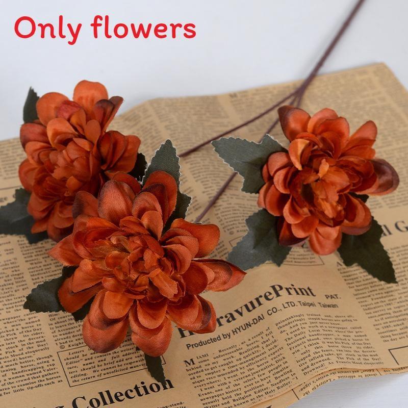 Simulated Plants Dahlia Wedding Hotel Restaurant Desktop Decoration Props