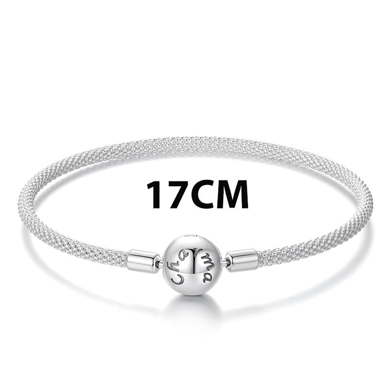 BISAER 925 Silver Demon Eye Bracelets Blue Evil Eyes Bangles Pave Setting Zircon 17-21CM for Women Party Fine Jewelry