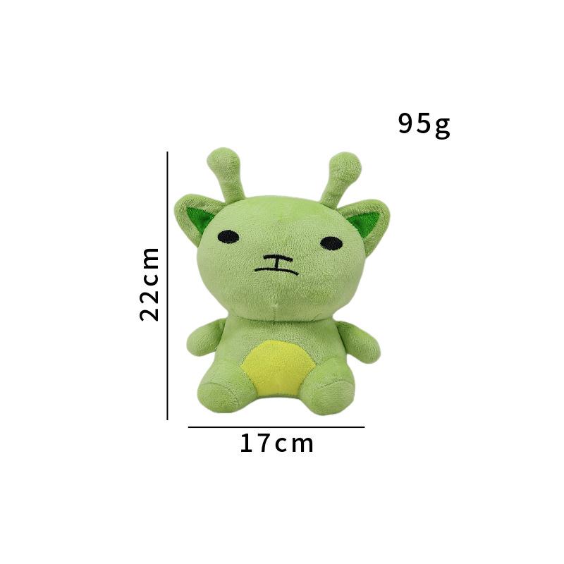 New Bogur Alien Cat Plushie Cute Alien Cat Plush Doll зелёный