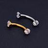 1/5/10pcs G23 Titanium Piercings Labret Stud Lip Nose Piercing Kit Eyebrow C Rod Body Jewelry ASTM-F136 Cartilage Earring