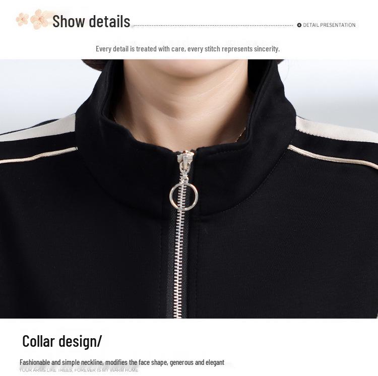 2024 Women's Casual Slimming Sportswear Set: Elegant Two-Piece for Spring & Autumn