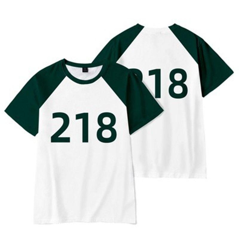 Comfortable And Soft Squid Game Shirt For Summer Cosplay And Casual Wear