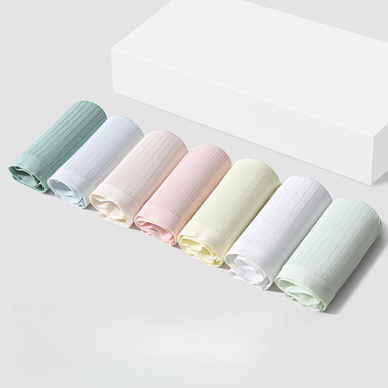 

7 шт., женские трусики, дышащее хлопковое нижнее белье, трусы для девочек, однотонные трусики, мягкие трусы, бесшовные сексуальные женские трусы с низкой талией XL разноцветный