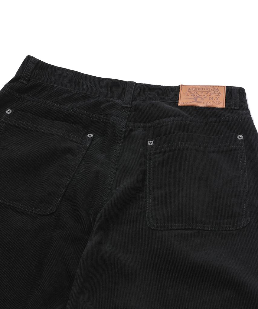 BEENTRILL Basic Corduroy Pants (Black)