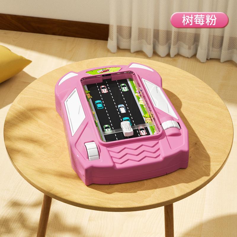 

Гоночная игра для детей Гонки через приключения Игра на ладони Игрушки Имитация вождения автомобиля Игрушка Монтессори Fidgets игрушки для взрослых и детей розовый