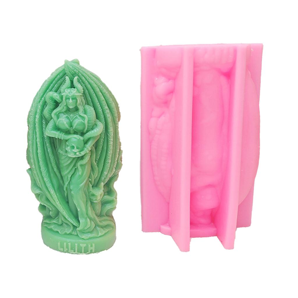 Silicone Molds Candle Making Moulds Silicone Crafting Moulds Goddess Shape Ornament Moulds Silicone Texture for Crafting