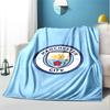 Couverture Motif Manchester City FC pour Décoration Intérieure, Lit, Canapé, Voyage en Voiture, Camping, Convient à Toutes les Saisons, Cadeau d'Anniversaire Noël