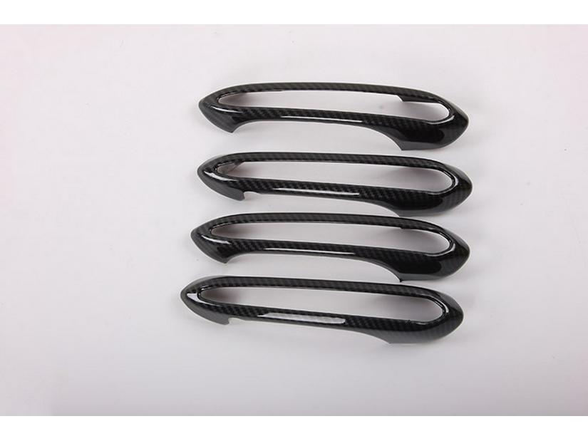 Kryt kliky dveří z ABS černého karbonového vlákna pro 2017 řadu 5