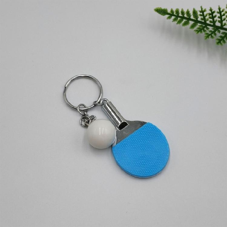 3D Table Tennis Pendant Keyrings Keychains Sports Small Table Pingpong Keychain Cute Sports Keychain Pingpong Pendant