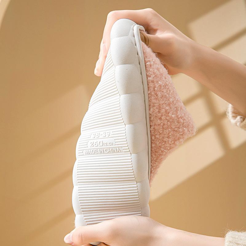 Cotton Slippers Autumn and Winter Indoor Home Hotel Thick-soled Plush Warm and Comfortable Shoes