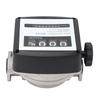 Aluminum Mechanical Fuel Flow Meter 4 Digit Pump Flow Meter Gallon High Accuracy Easy Reading