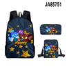 3D-Spiel Blox Fruits Schultasche Rucksack Umhängetasche Federmäppchen Rucksack Dreiteiliges Set