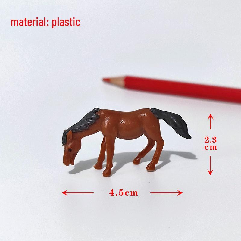 Miniature Horse Ornaments for Aquarium, Bonsai, and Succulent Landscapes