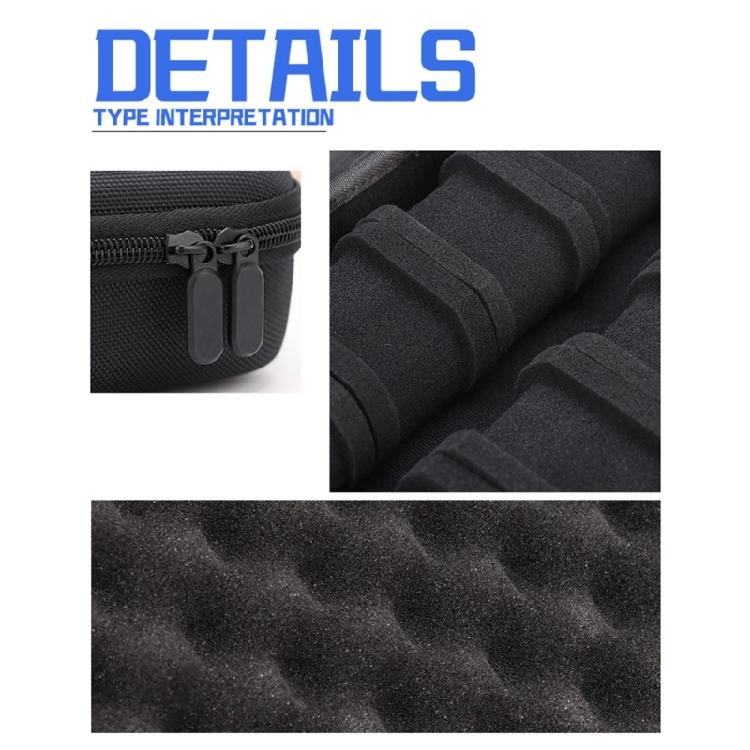 Tragbare Uhrenaufbewahrungskoffer Organizer Sicherer Reißverschluss 8 Fächer Box Beutel für Smartwatch Schmuck Kleine Gegenstände Zubehör