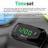 Motorcycle 3 In 1 Voltage/Time/Temperature Electronic Meter LED Display Motorcycle Modification Waterproof Digital Display Meter