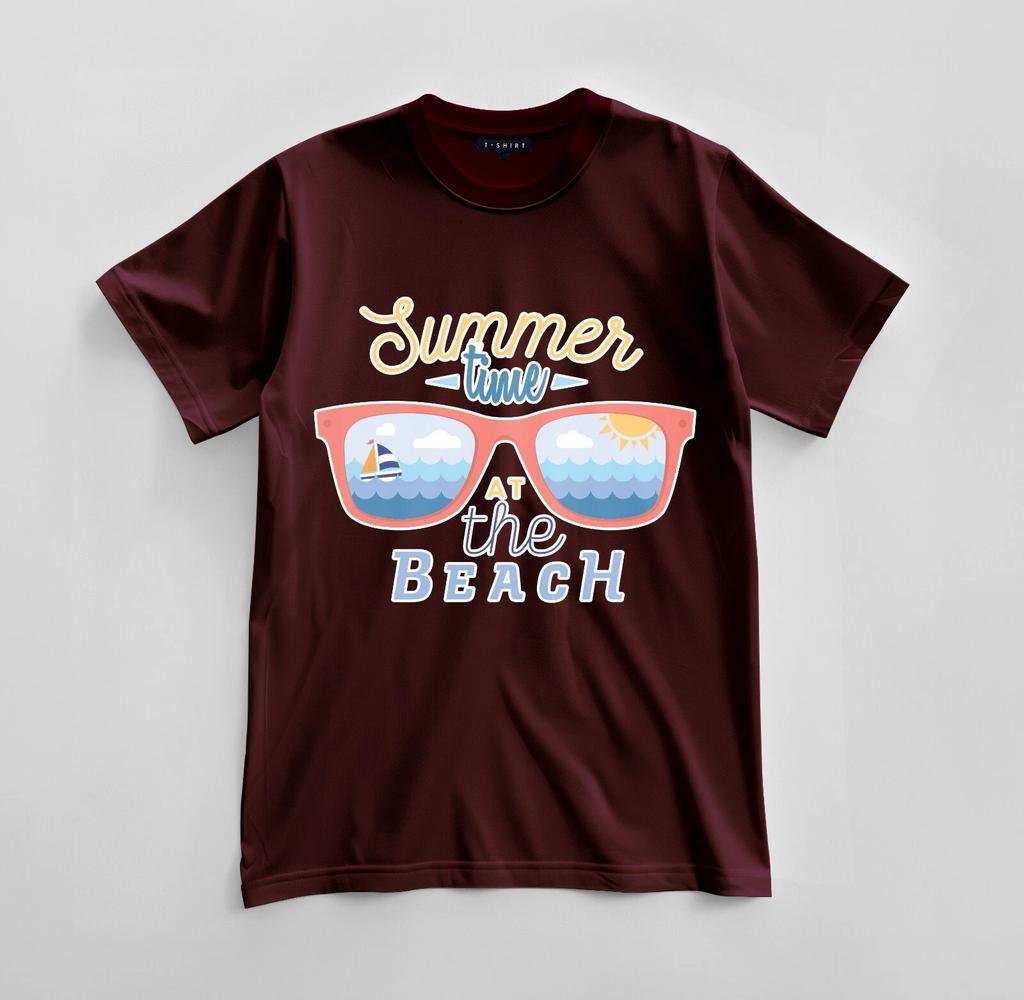 Custom Summer time at the Beach T-shirt Design Unisex Jersey Short Sleeve Tee