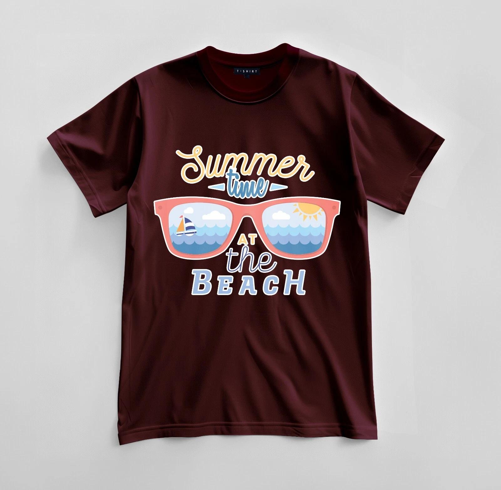 

Custom Summer time at the Beach T-shirt Design Unisex Jersey Short Sleeve Tee S