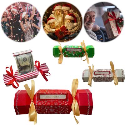 Christmas Cash Gift Pull Pouch DIY Party Gifts Money Box Money Gift Holder Birthday Money Box for Cash Gift Pull