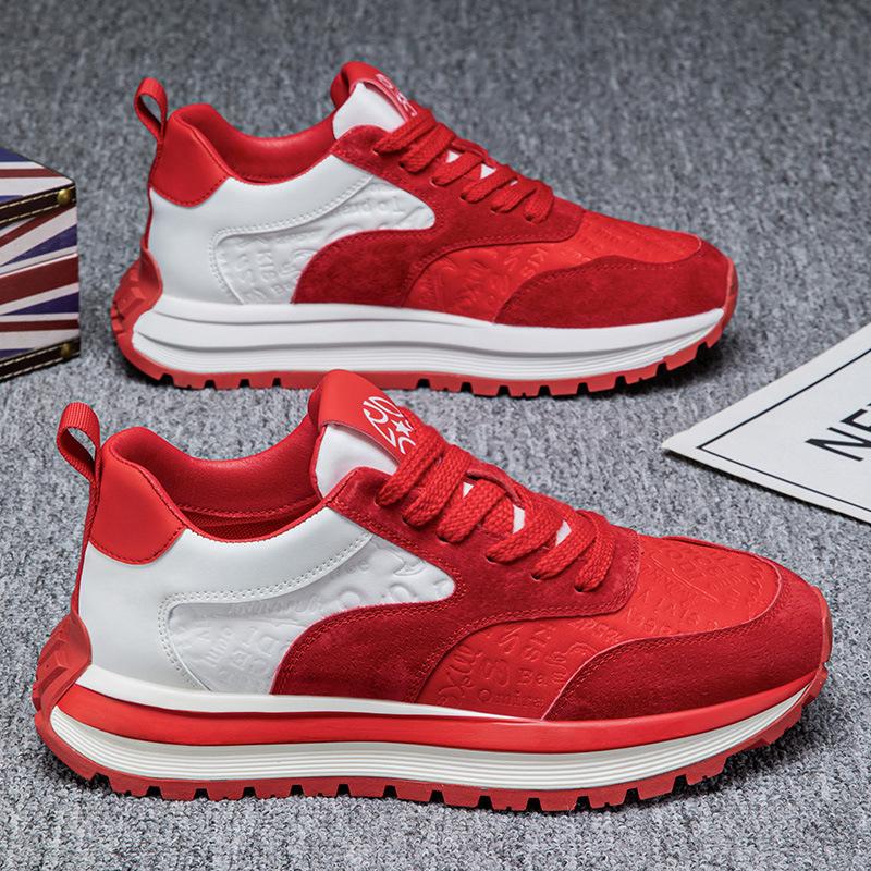 Autumn New Thick-soled Heightened Wear-resistant Outdoor Casual Sports Shoes