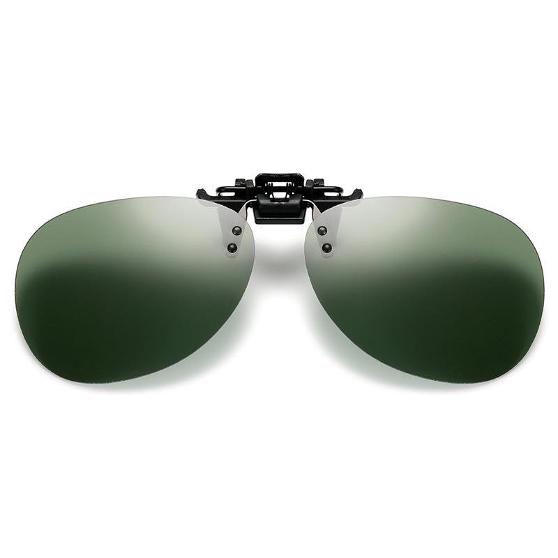 Frog Style Polarized Clip-on Sunglasses & Night Vision Goggles for Myopia Glasses
