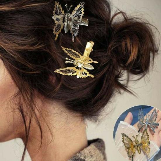 Women Moving Butterfly Hair Clip Fashion Hairpin Barrette Headwear Styling Tool