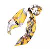 Avance Hair Accessory Scrunchie Hair Tie with Scarf Cute and Adult Style for Women Pattern, (Yellow)