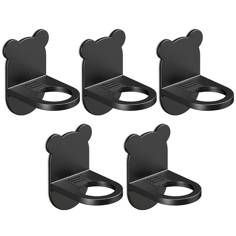 Adjustable Shower Gel Bottle Rack Wall Mounted Universal Shampoo Bottle Metal Holder Hand Soap Dispenser Hook Free Punching New