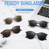 UV For Mountain Small Fashion B1312 [FEISEDY] Women's Sunglasses, Polarized, UV400, Boston, Protection, Round, Stylish, Driving, Fishing, Climbing,
