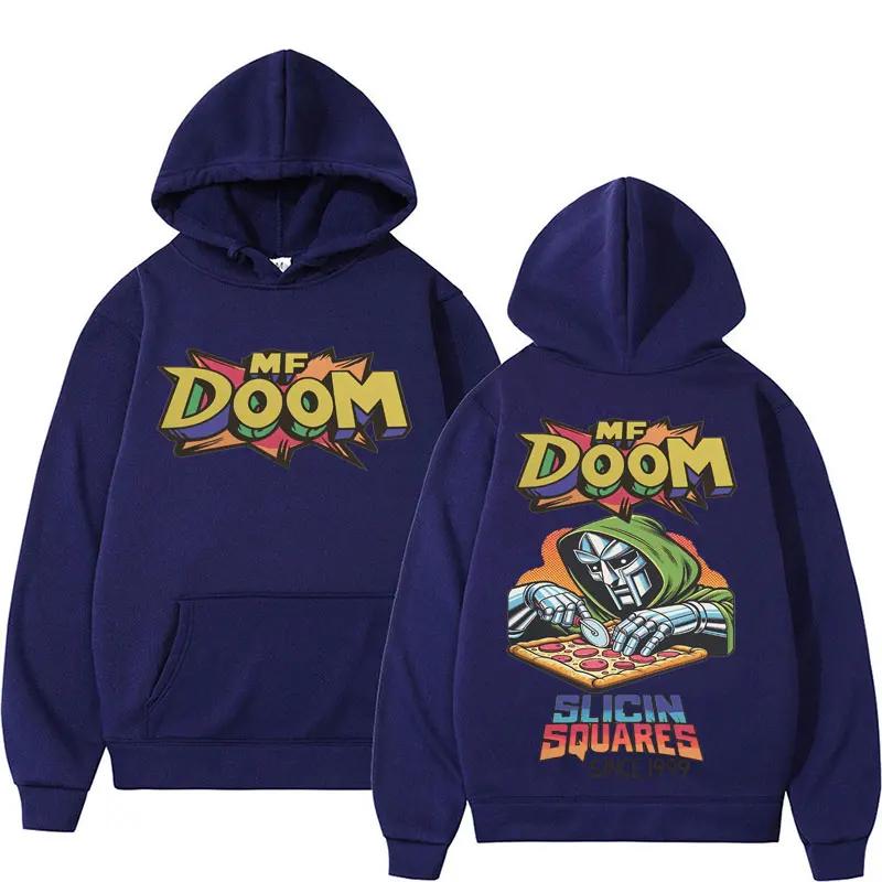 Rapper MF DOOM Mikina s kapucí Komiks Vintage styl Hip Hop Grafika Mikiny Dámské Unisex Móda Ležérní Mikina Harajuku Streetwear