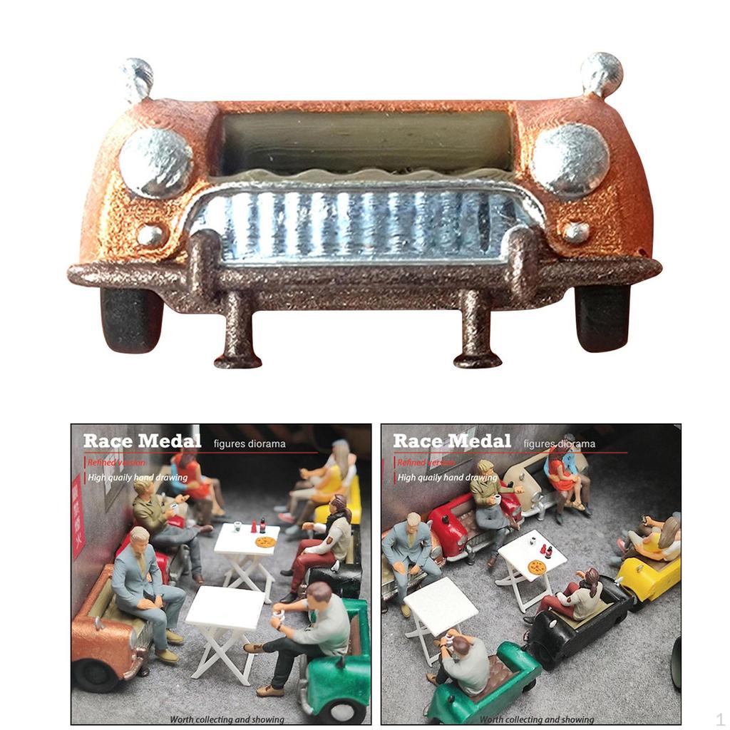 1/64 Diorama Sofa Model Decorative Accessory for Race Medal Miniature Scenes