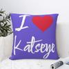 I HEART KATSEYE Pillow Cases Cushion Cover Novelty Polyester Decorative Pillowcase for Bed 40x40cm