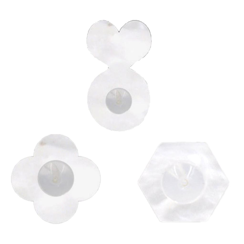 Transparent Ear Stabilizers for Earrings Acrylic Earplug Transparent Silicone Earring Lifters for Earring Backs Ear Lobe