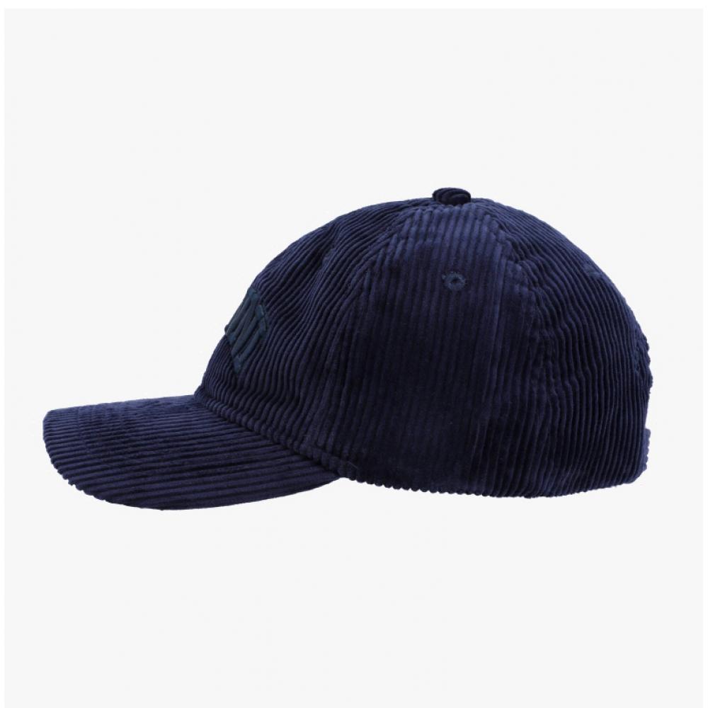 Ganni A6472 642 Logo Embroidery Corduroy Ball Cap