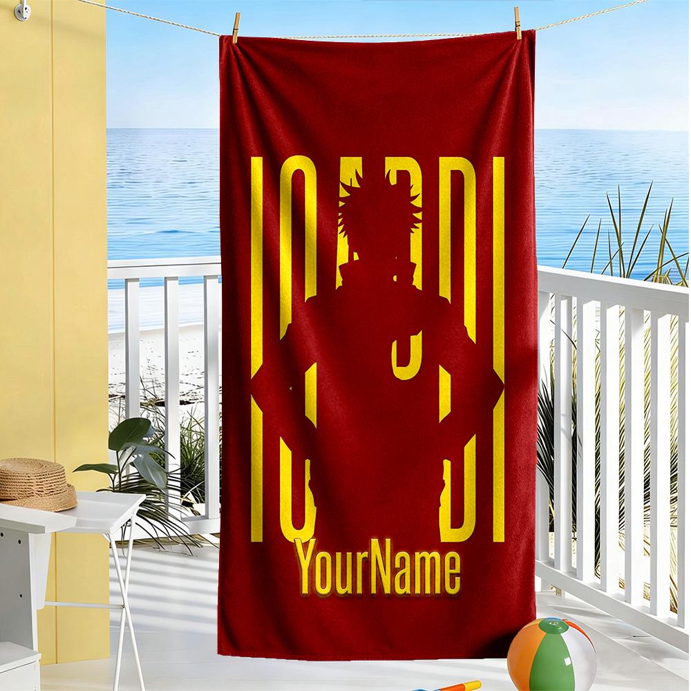 Galatasaray Customized Name Beach Towel Super Soft & Absorbent Portable for SwimmingBeachCamping Travel Beach AccessoriesGym