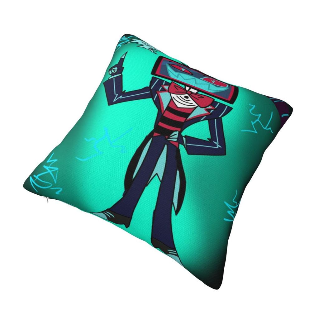 Hazbines Hoteles Alastor Vox 2 Printed Pillowcase Cushion Cover Throw Pillow Cover Warm Home Decorations Zippered Multiple Sizes