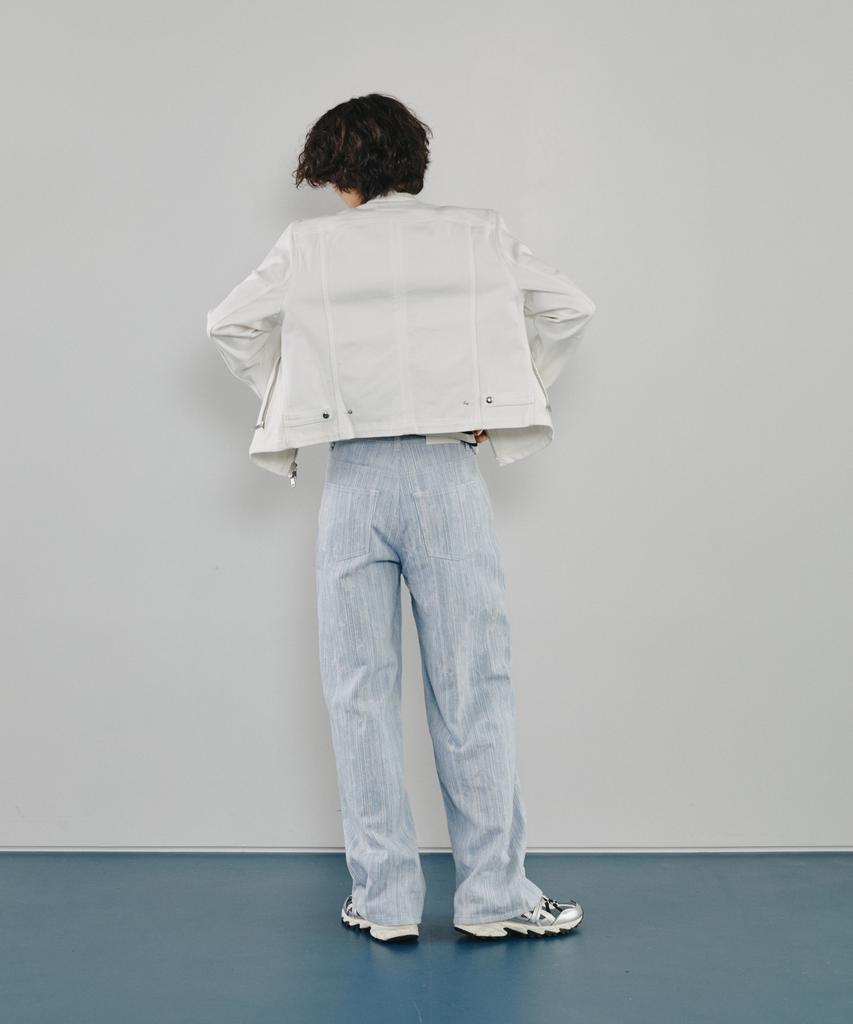 Modenaleudeo Ete Lane Wide Denim Pants (Light Wash)