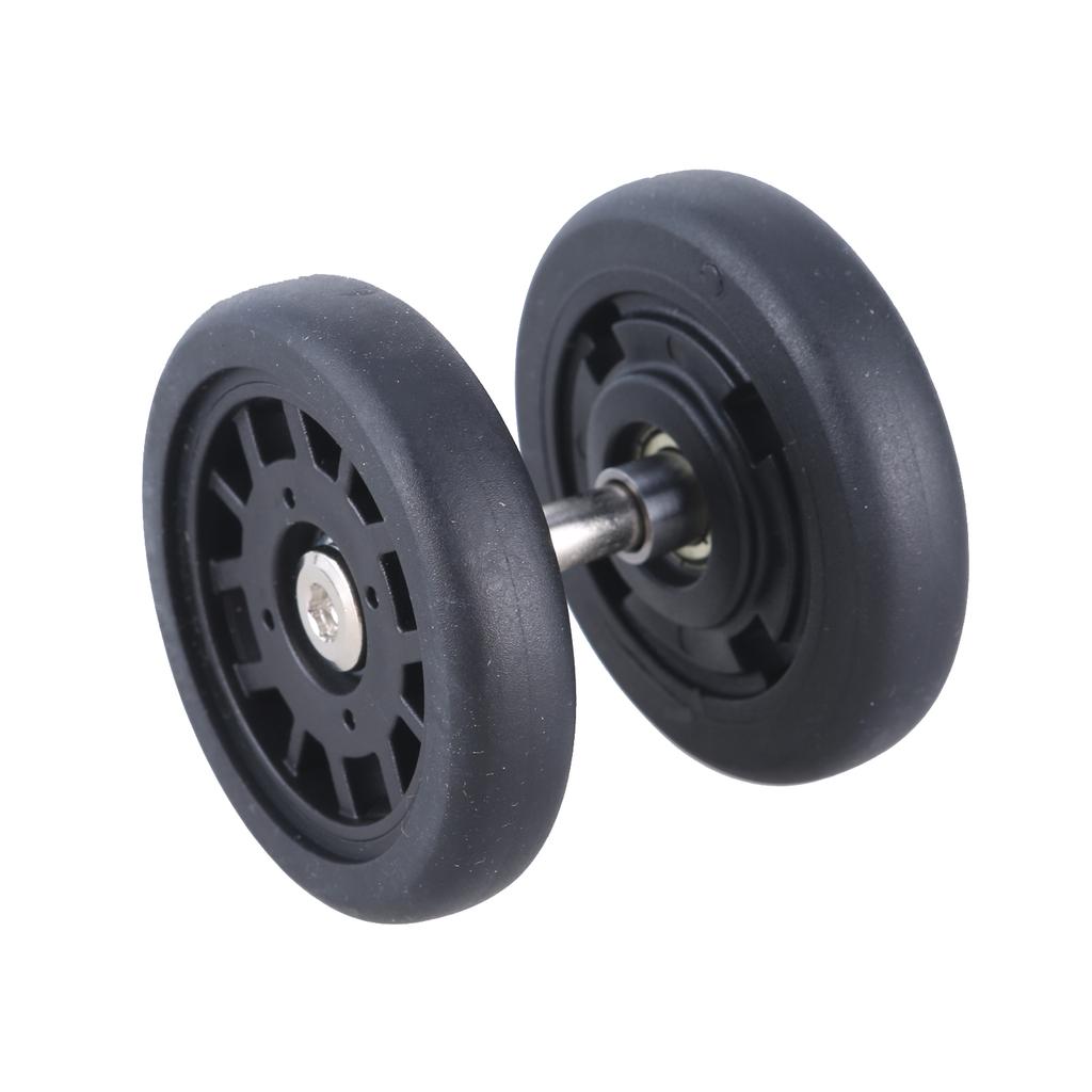 8Pcs Luggage Replacement Wheels 55mm Black Double Luggage Wheels Rubber Suitcase Wheels Repair Kits Easy Installation