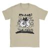 Funny  Cartoon Cat Group Printed T-Shirt for Men Crewneck Pure Cotton T Shirts  Short Sleeve Tees Party Clothing