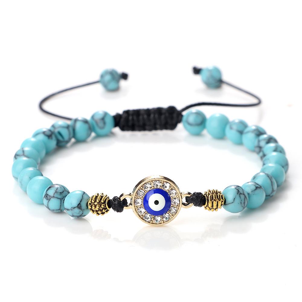 Handmade Ethnic-Style Demon Eye Beaded Bracelet