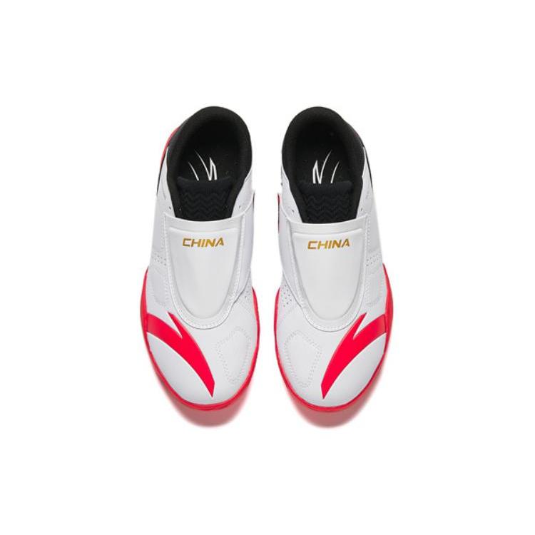 New Anta Abrasion Resistant Breathable Low Top Training Shoes Men's White Black Red 412440904-1