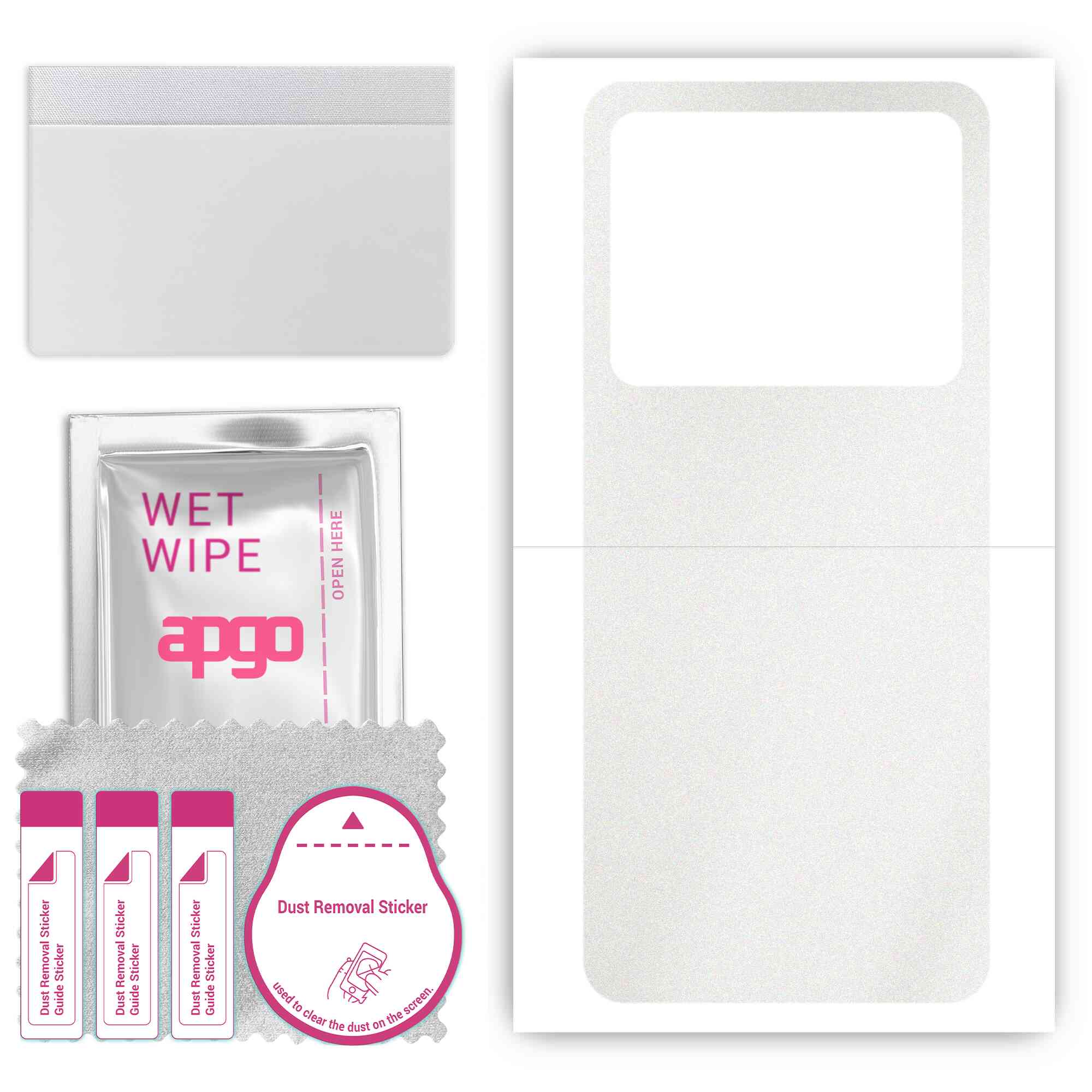 

apgo Protective Skin Sticker for the back compatible with ZTE Nubia Z50 Ultra, Wrap Film, Foil, Vinyl - Pattern Matte Transparent