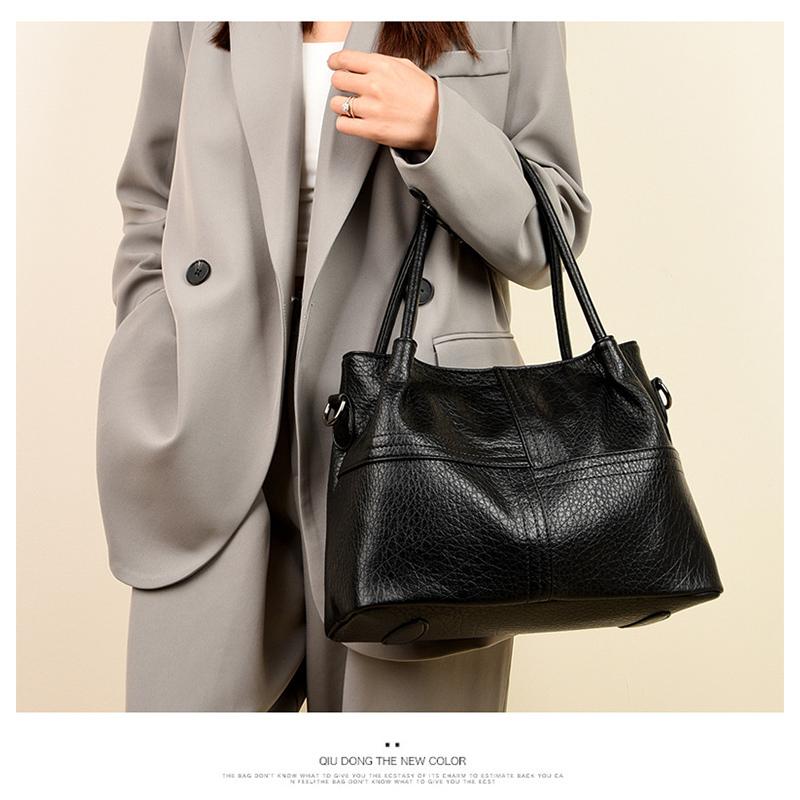 Women's High-end Messenger Bag Casual Simple Large-capacity Shoulder Bag Fashion Temperament Handbag