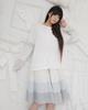 Phased Blooming Garden Patchwork Skirt_White