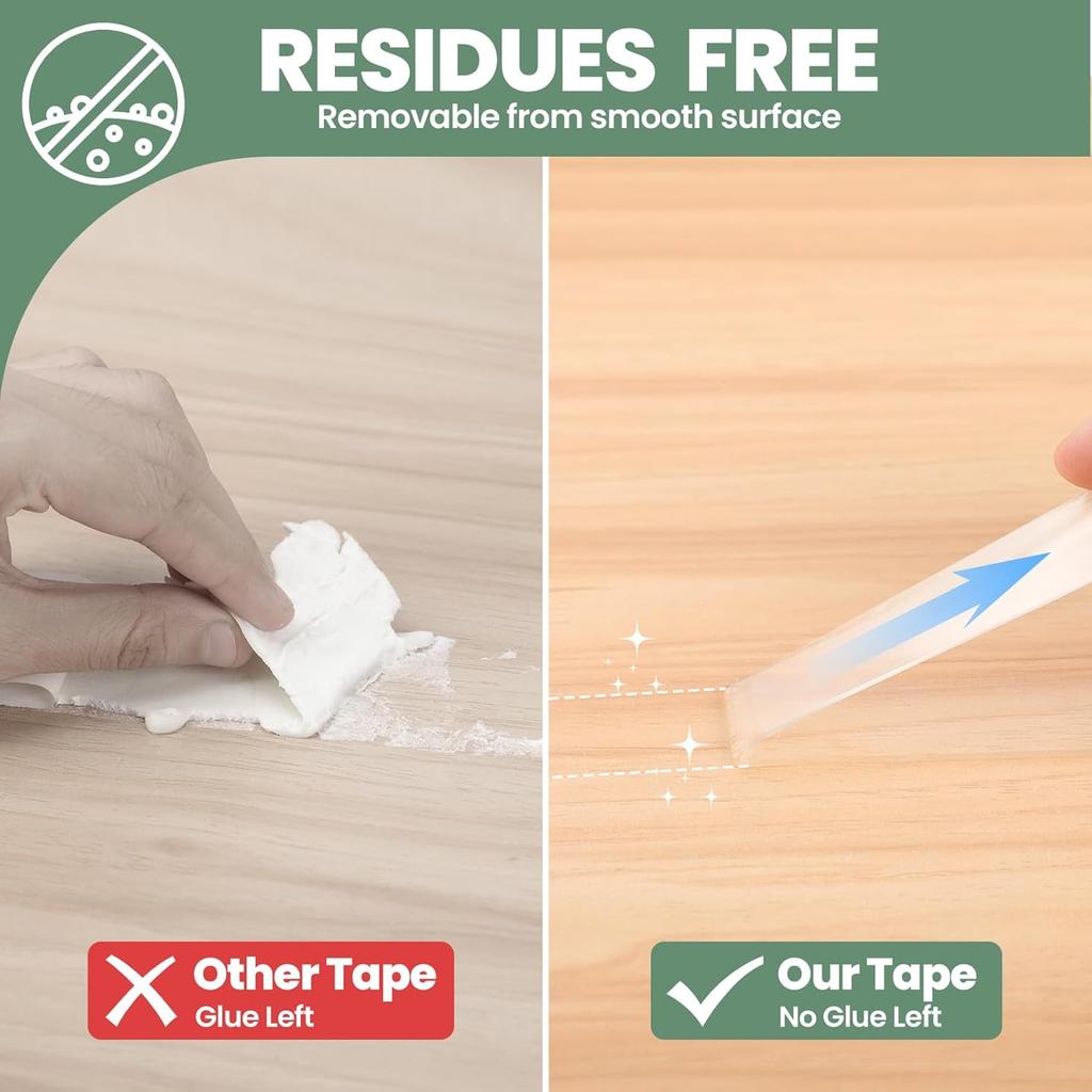 Nano Anti-Mold Waterproof Sealing Tape, Transparent, Self-Adhesive, for Bathroom, Kitchen Sink, and Wall Sealing