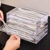 Waterproof Transparent Necklace Storage Box 3/5 Layer Necklace Display Cabinet  for Women