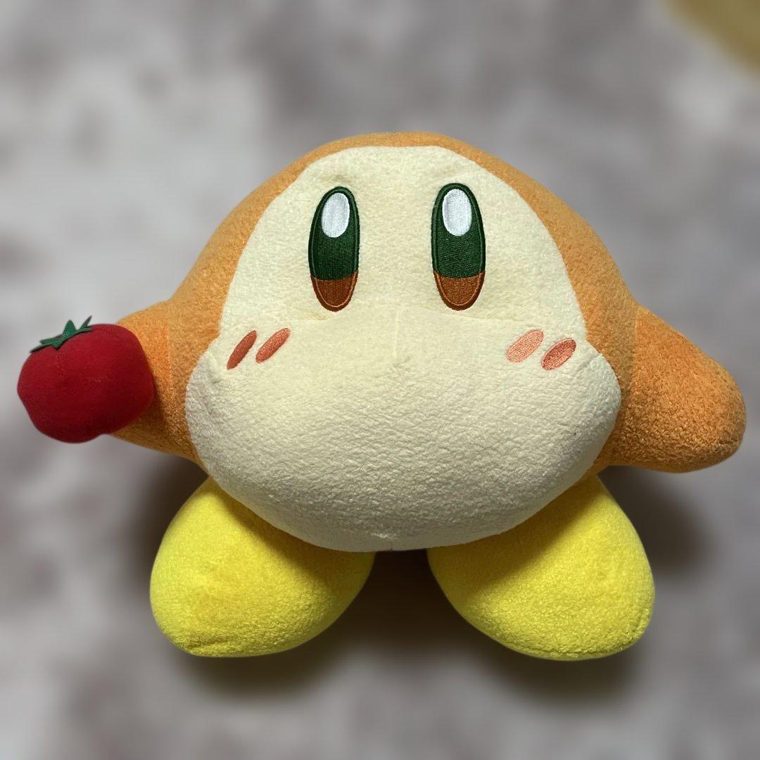 Kirby stuffed toy with tomato approx. 30cm